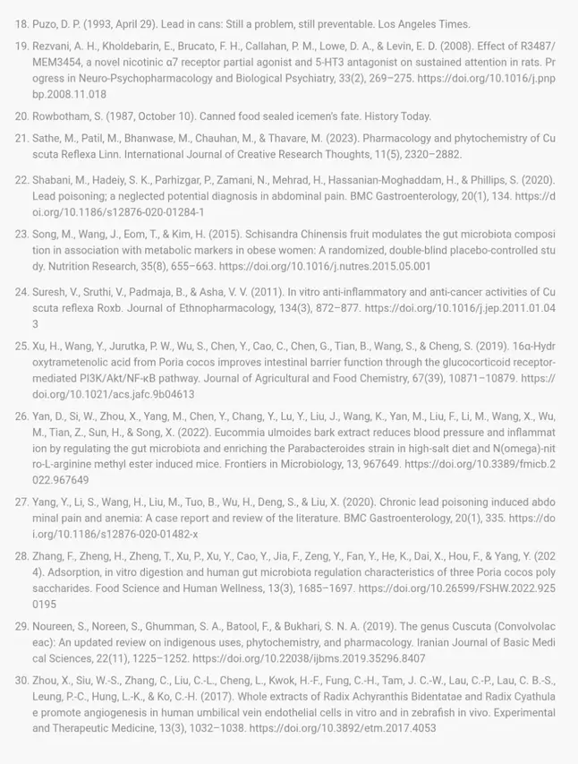 Digestistart scientific reference